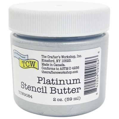TCW - Stencil Butter couleur «Platinum» 2 oz  